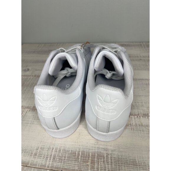 Adidas Superstar White Leather Unixes Sneaker Unixes Size 6.5 Women's 8 - Picture 4 of 15